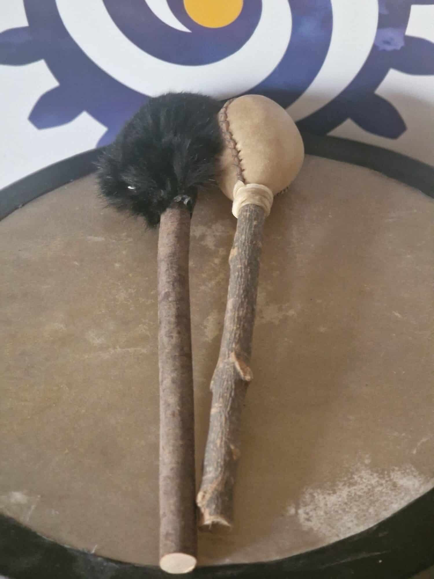 Setdeal ratel met zachte drumbeater