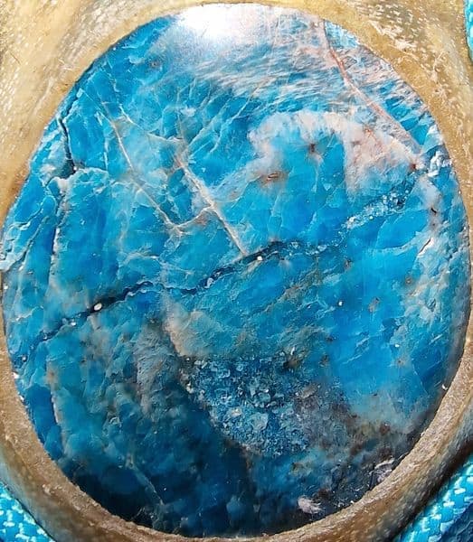 Sjamanendrum 45 cm Koe op Moerbei en Blauwe Apatiet - 2