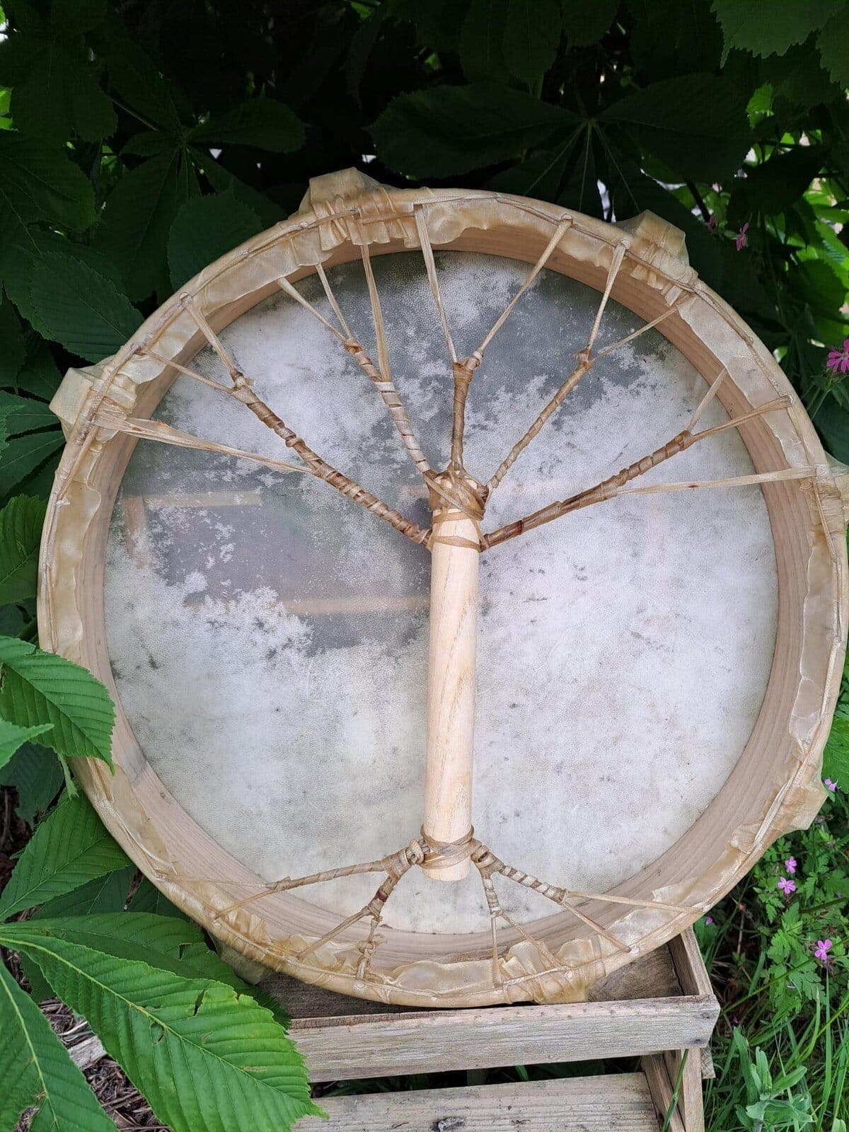 Sjamanendrums perkament zonder haar - 2