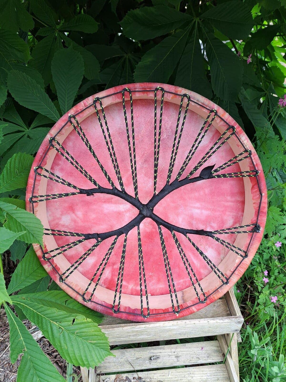 Sjamanendrums perkament zonder haar - 3