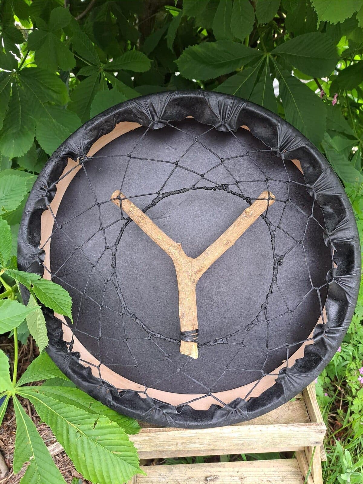 Sjamanendrums perkament zonder haar - 4